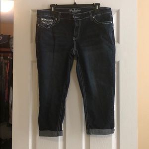 Love indigo crop/ankle jeans